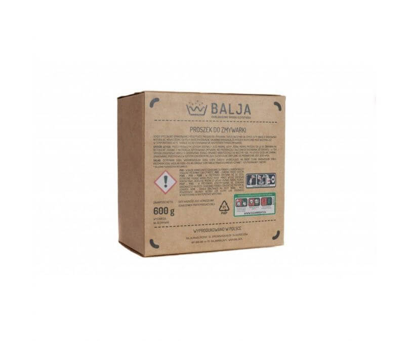 BALJA Ekologiczny proszek do zmywarki 600g